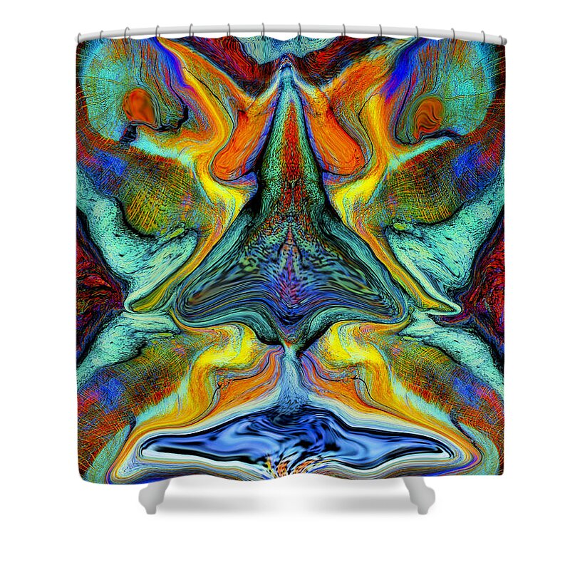 Fantasy Shower Curtain featuring the digital art Wild Thing by Stephen Anderson