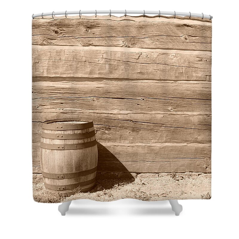 Barrel Shower Curtain featuring the photograph Wild West by Joe Ng