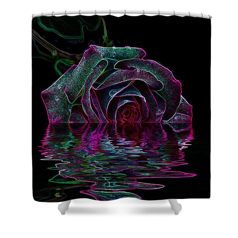 Flowers & Plants Shower Curtain featuring the photograph With a Glow by Doug Long