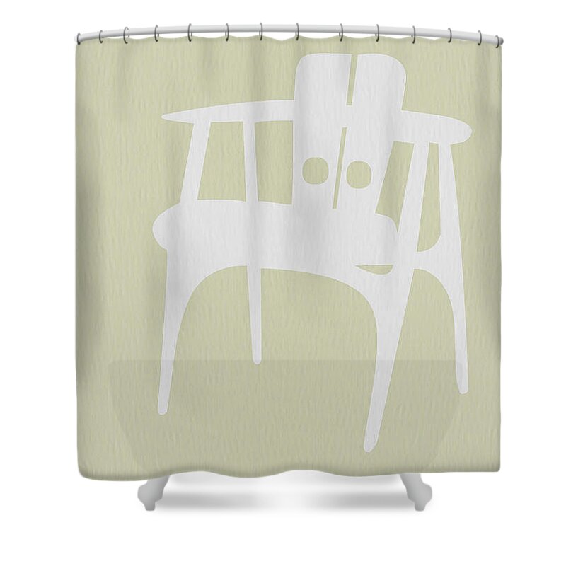 Chair Shower Curtain featuring the photograph Wooden Chair by Naxart Studio