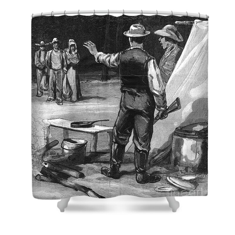 Science Shower Curtain featuring the photograph Yellow Fever, Shotgun Quarantine, 1888 by Science Source
