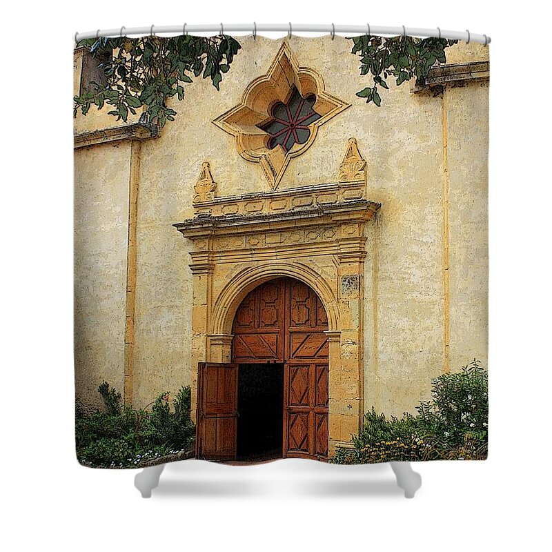 Welcoming Shower Curtain featuring the photograph You Are Welcome Here by Carol Groenen
