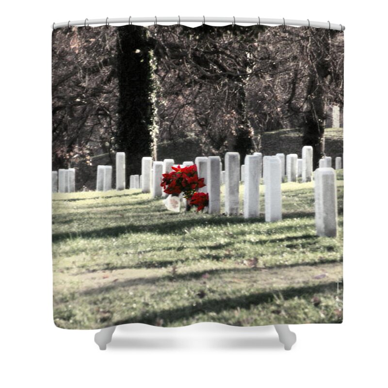 Clay Shower Curtain featuring the photograph Arlington Cemetary by Clayton Bruster