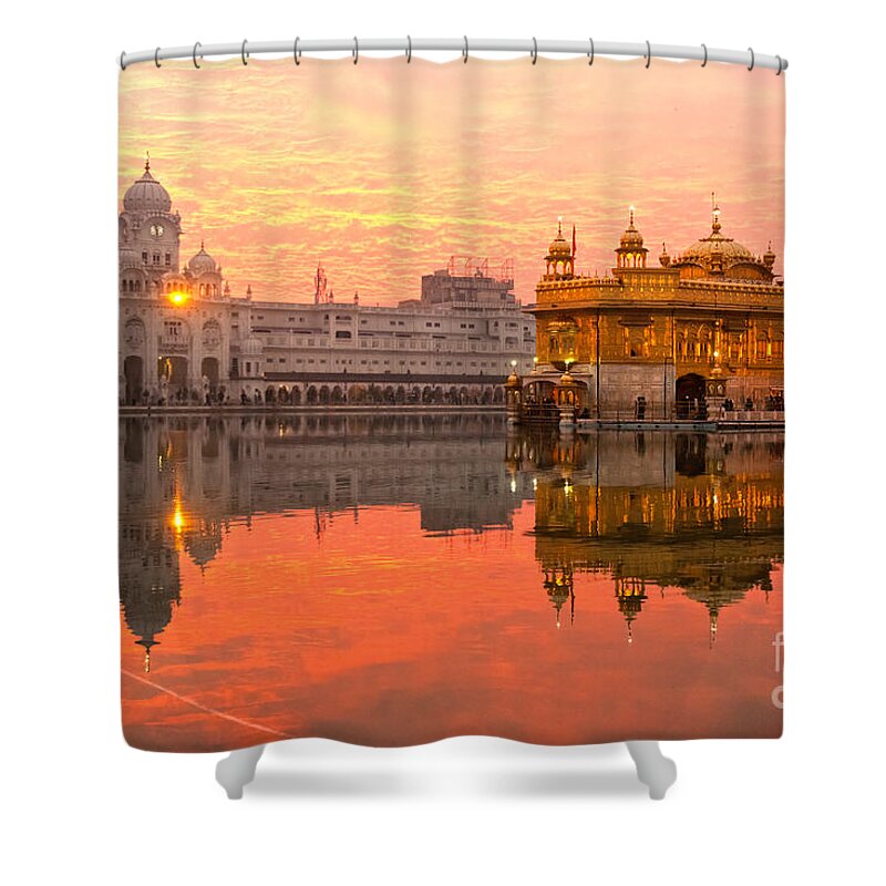 Amritsar Shower Curtain featuring the photograph Golden Temple by Luciano Mortula