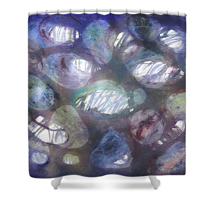 Painting Shower Curtain featuring the painting ....... by Petra Rau