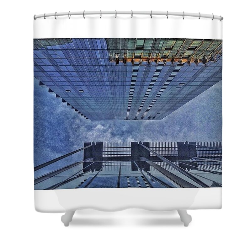 Windows_aroundtheworld Shower Curtain featuring the photograph • Straight Up by Tai Lacroix