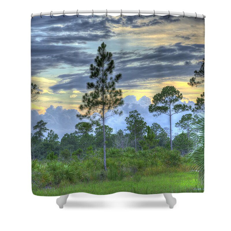 Friday Shower Curtain featuring the photograph Sunset Today by Louise Hill