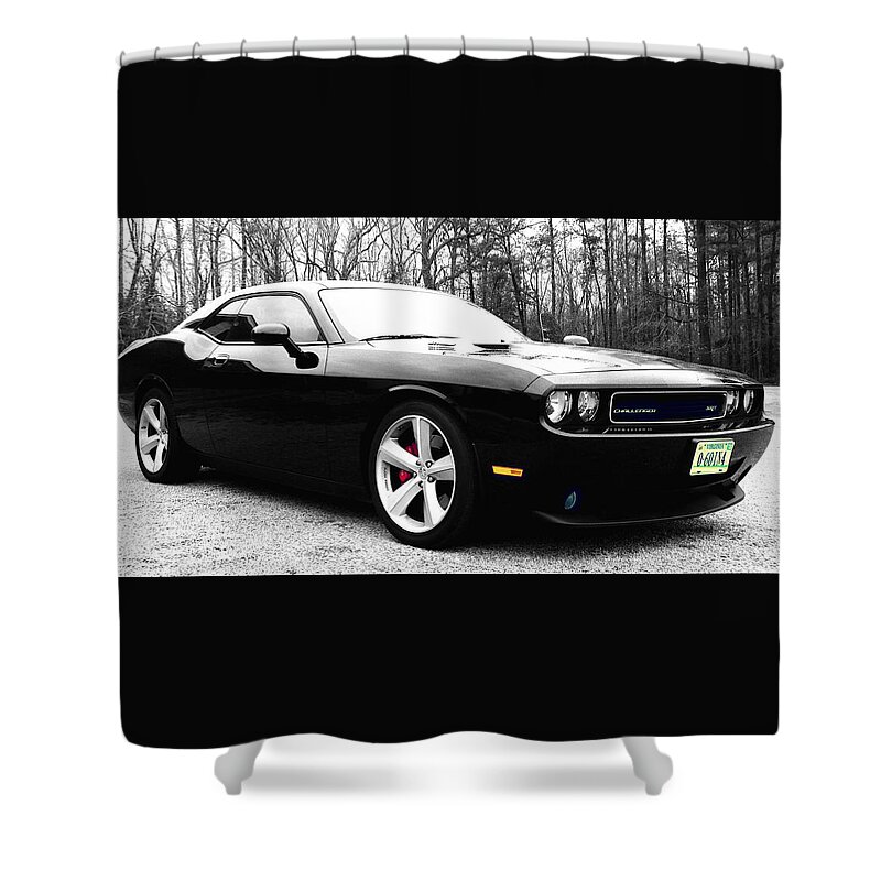08 Shower Curtain featuring the photograph 0-60in4 by Robin Dickinson