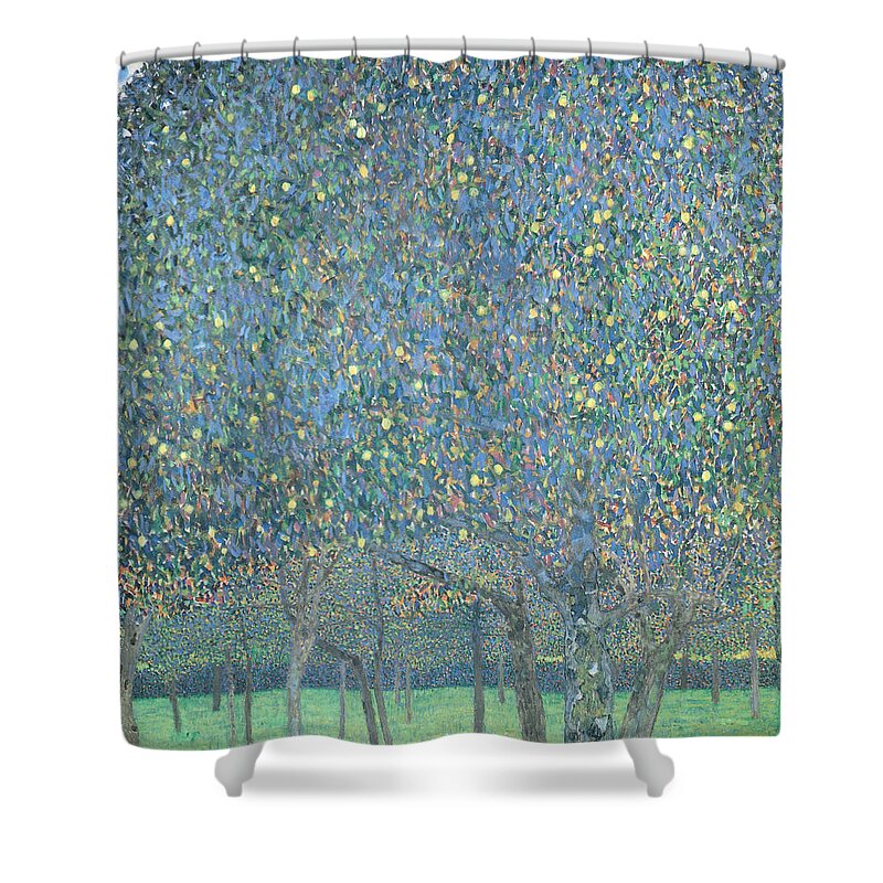 Gustav Klimt Shower Curtain featuring the painting Pear Tree by Gustav Klimt