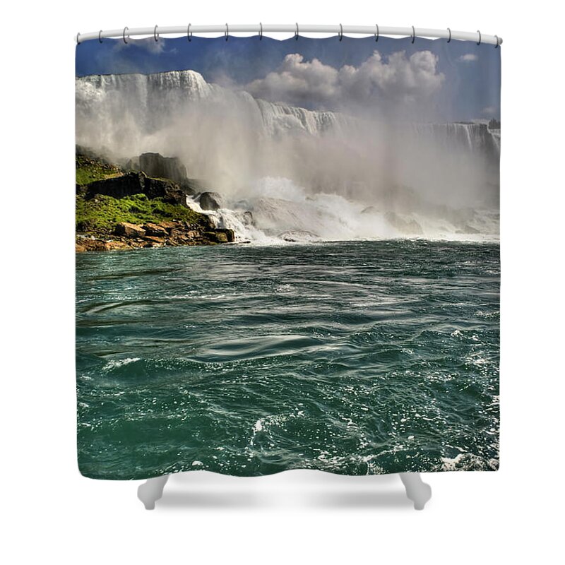 Buffalo Shower Curtain featuring the photograph 05 Niagara Falls 2016 by Michael Frank Jr