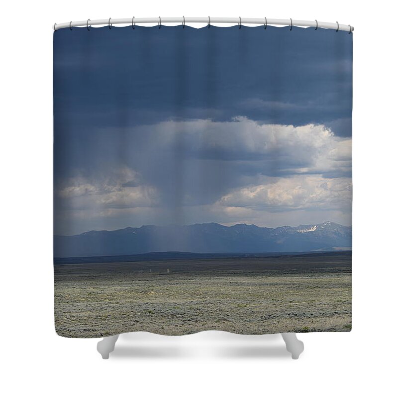 Clouds Shower Curtain featuring the photograph Storm Lake John SWA Walden CO by Margarethe Binkley
