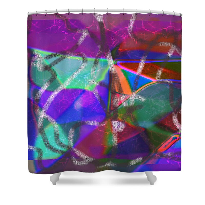 Jgyoungmd Shower Curtain featuring the digital art 170217b by Jgyoungmd Aka John G Young MD