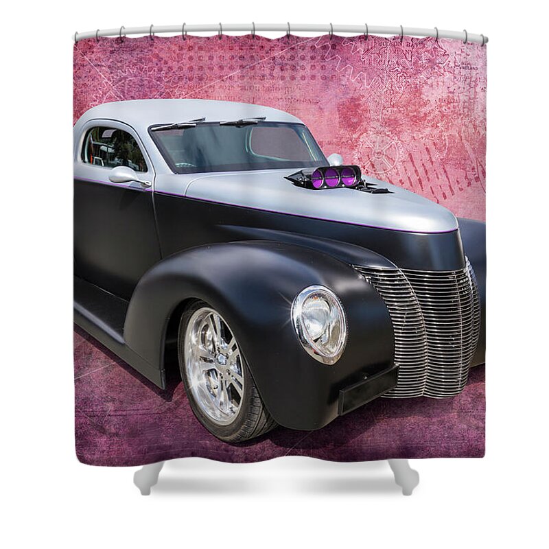 Car Shower Curtain featuring the photograph 1940 Street Rod by Keith Hawley