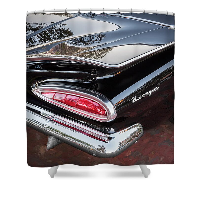 1959 Chevrolet Biscayne Shower Curtain featuring the photograph 1959 Chevrolet Biscayne  by Rich Franco