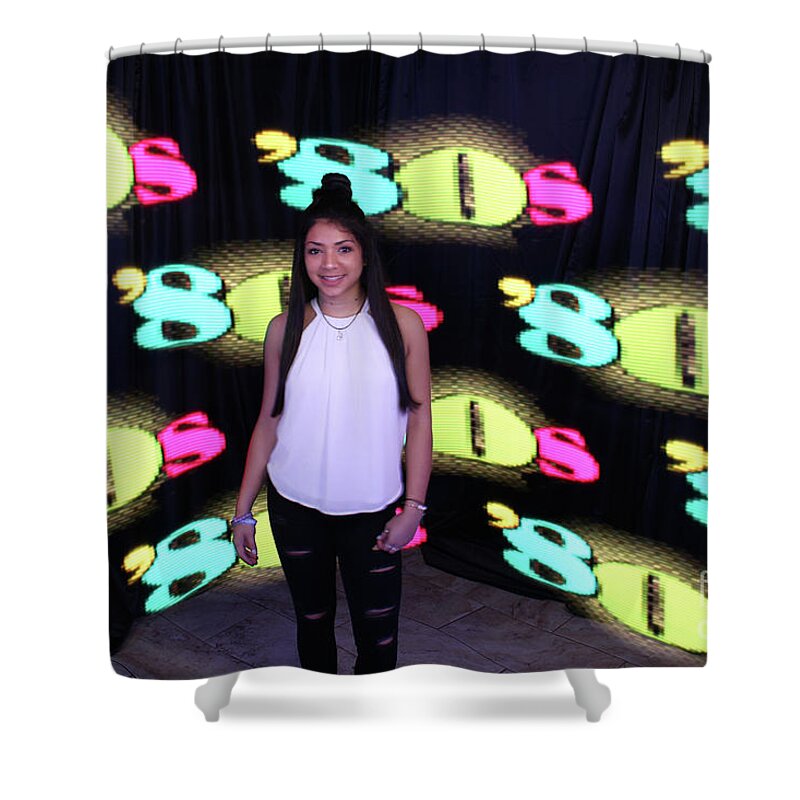  Shower Curtain featuring the photograph 80's Dance Party at Sterling Event Center #1 by Andrew Nourse