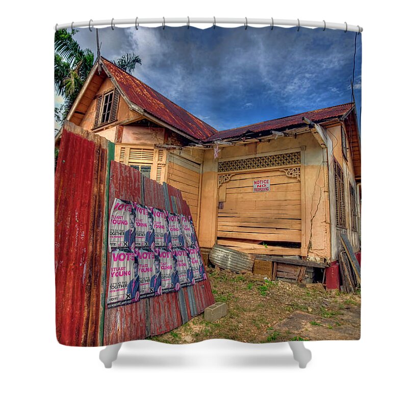 Trinidad Shower Curtain featuring the photograph Abandoned #1 by Nadia Sanowar