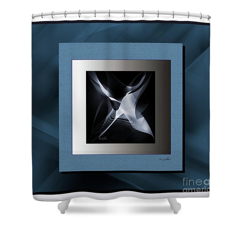 Abstract Shower Curtain featuring the digital art Abstract #3 #1 by Iris Gelbart