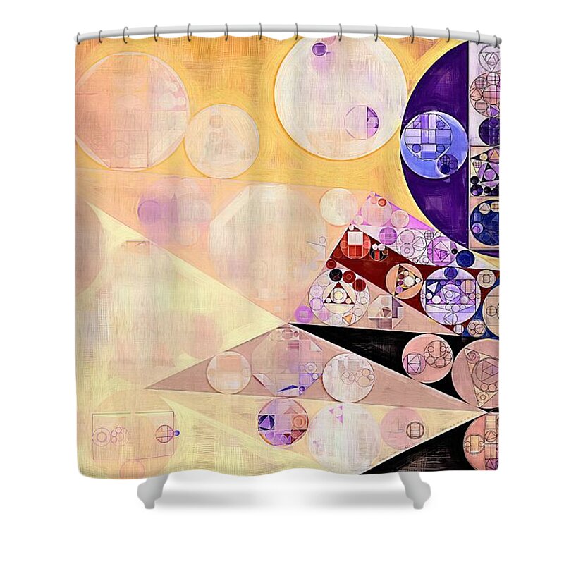Fantastical Shower Curtain featuring the digital art Abstract painting - Blackcurrant #1 by Vitaliy Gladkiy