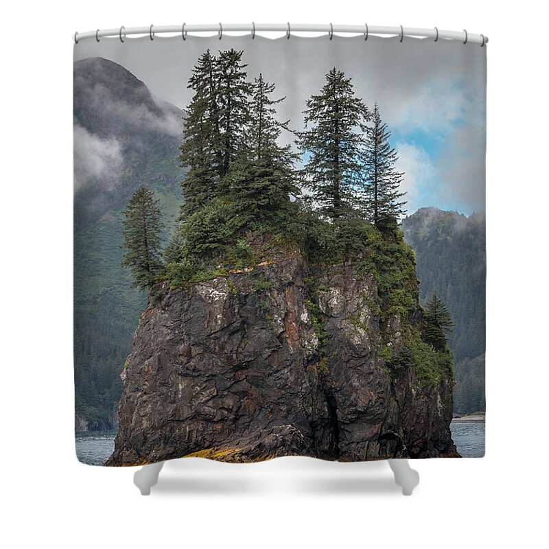 Alaska Shower Curtain featuring the photograph Alaska Sea Stack #2 by Scott Slone