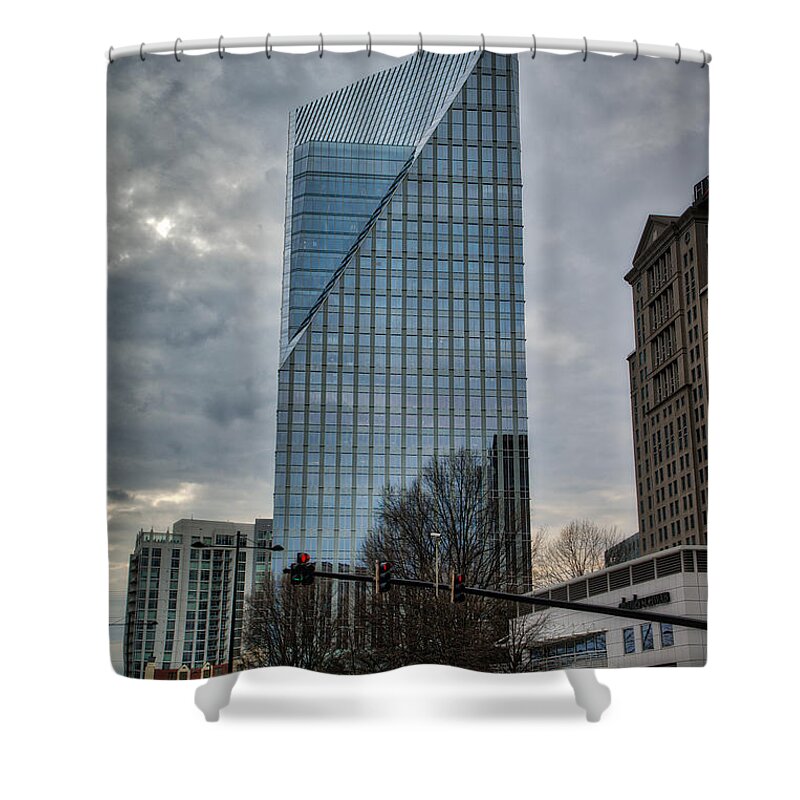 Building Shower Curtain featuring the photograph Atlanta Highrise #1 by Brett Engle