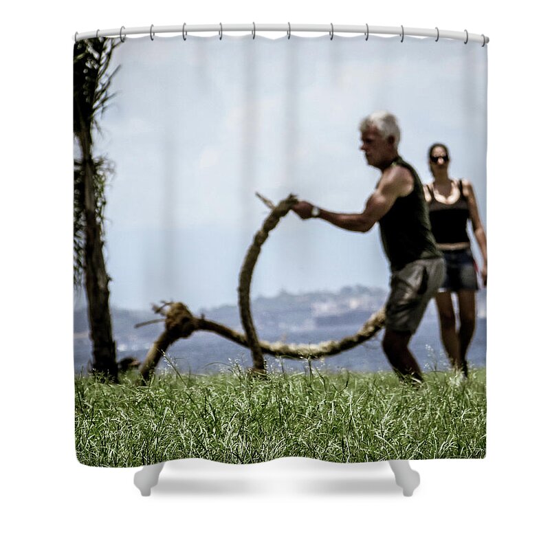 Riodejaneiro Shower Curtain featuring the photograph Be Fit #1 by Cesar Vieira