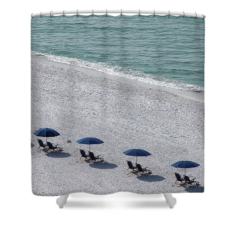 Beach Shower Curtain featuring the photograph Beach Therapy 1 by Marie Hicks