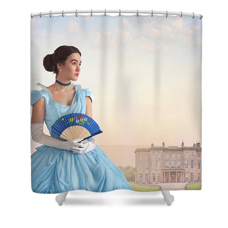 Victorian Shower Curtain featuring the photograph Beautiful Young Victorian Woman #1 by Lee Avison