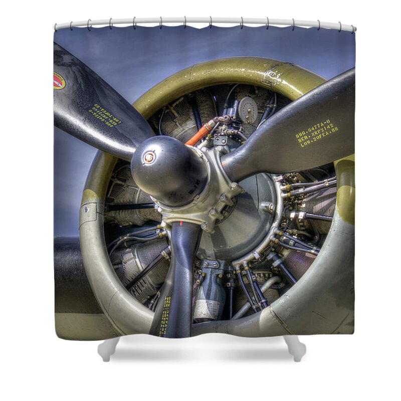 B-17 Bomber Wwii Shower Curtain featuring the photograph B-17 #2 by Joe Palermo