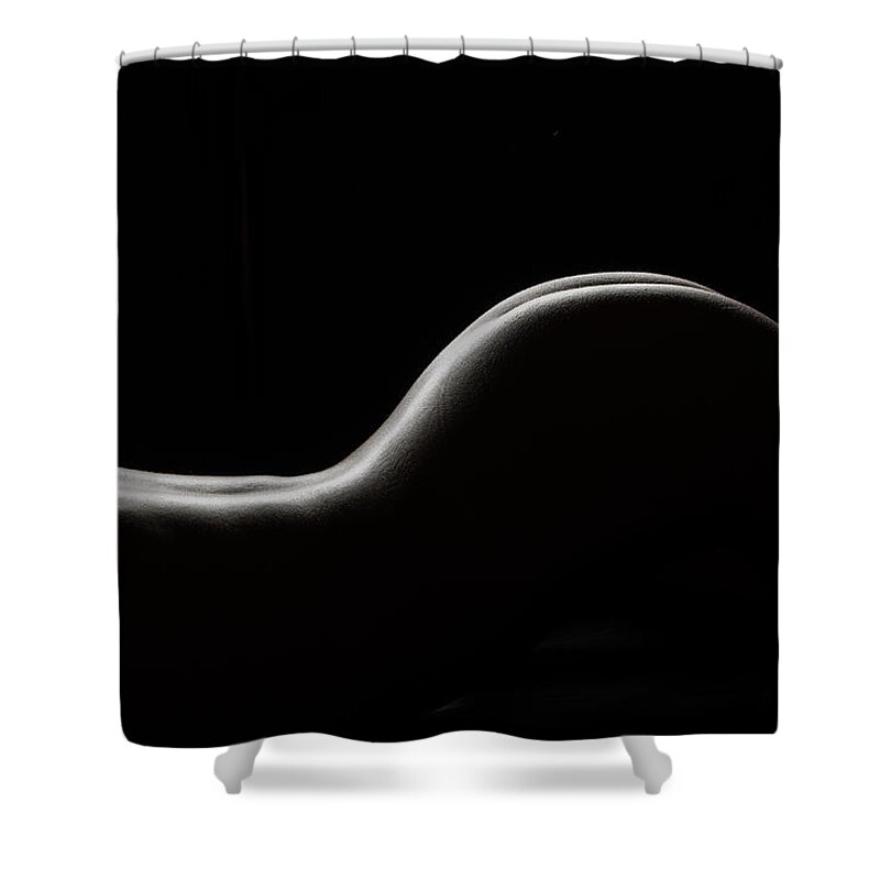 Nude Shower Curtain featuring the photograph Bodyscape 254 by Michael Fryd