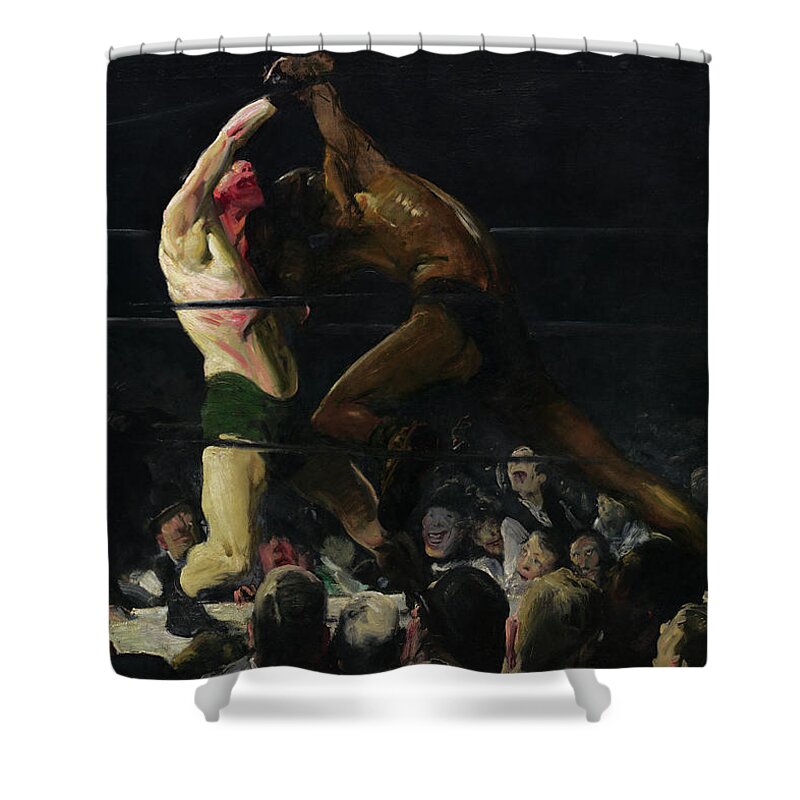 George Bellows Shower Curtain featuring the painting Both Members of This Club #1 by George Bellows