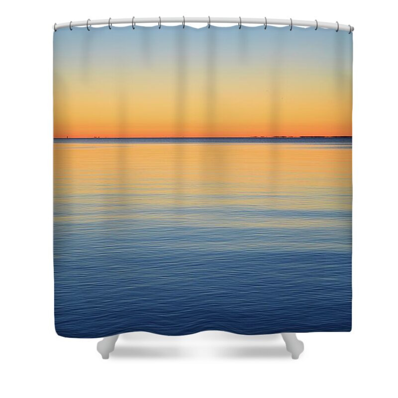 Abstract Shower Curtain featuring the photograph Calm Morning #1 by Lyle Crump