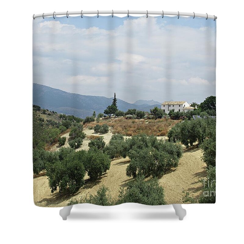 Cordoba Shower Curtain featuring the photograph Caseria de San Jose near Iznajar #2 by Chani Demuijlder