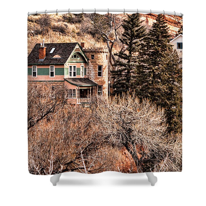 Castle House Shower Curtain featuring the photograph Castle House #2 by Lawrence Burry