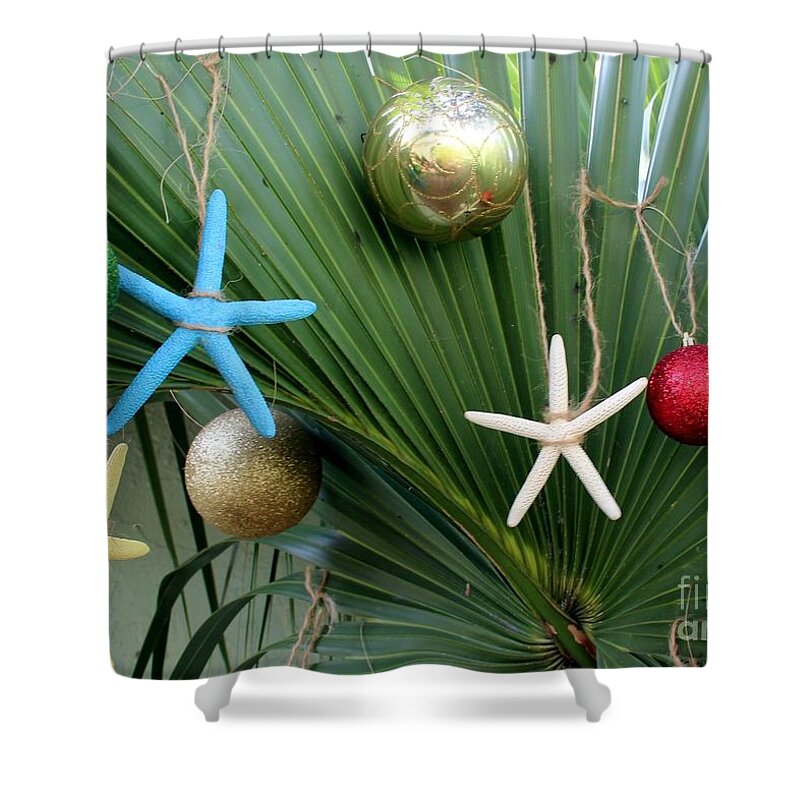 Card Shower Curtain featuring the photograph Florida Christmas by Robert Wilder Jr