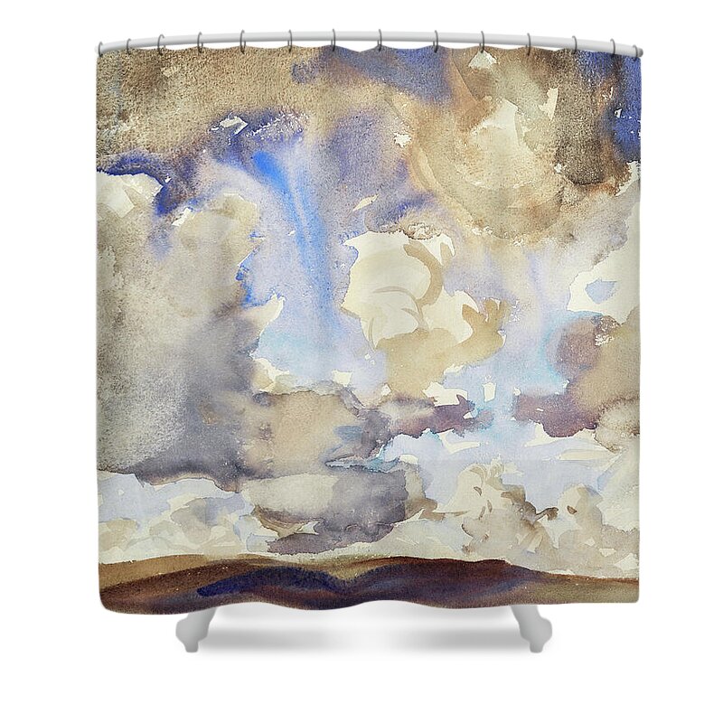 Clouds Shower Curtain featuring the painting Clouds by John Singer Sargent