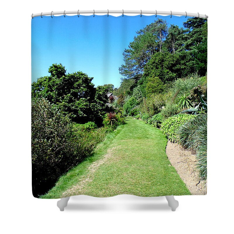 Coleton Fishacre Shower Curtain featuring the photograph Coleton Fishacre Gardens, Brixham, Devon, United Kingdom #1 by Mackenzie Moulton