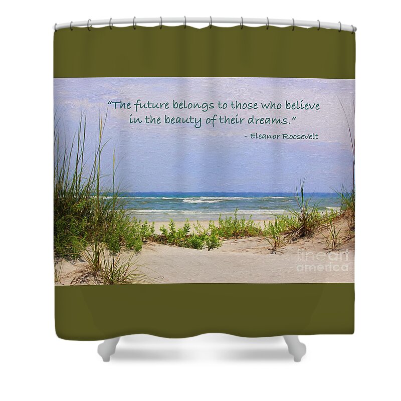 Inspiration Shower Curtain featuring the photograph Dare To Dream by Sharon McConnell