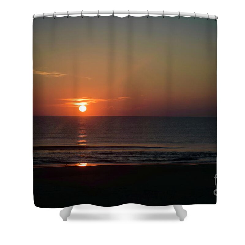 Sunrise Shower Curtain featuring the photograph Daytona Sunrise #1 by Judy Hall-Folde