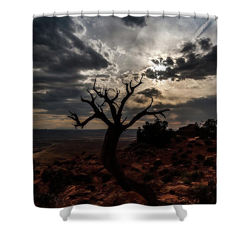 Jay Stockhaus Shower Curtain featuring the photograph Dead Horse Point #1 by Jay Stockhaus