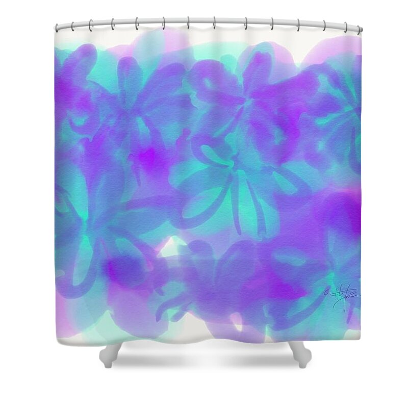 Painting Shower Curtain featuring the painting Dreams #2 by Cristina Stefan