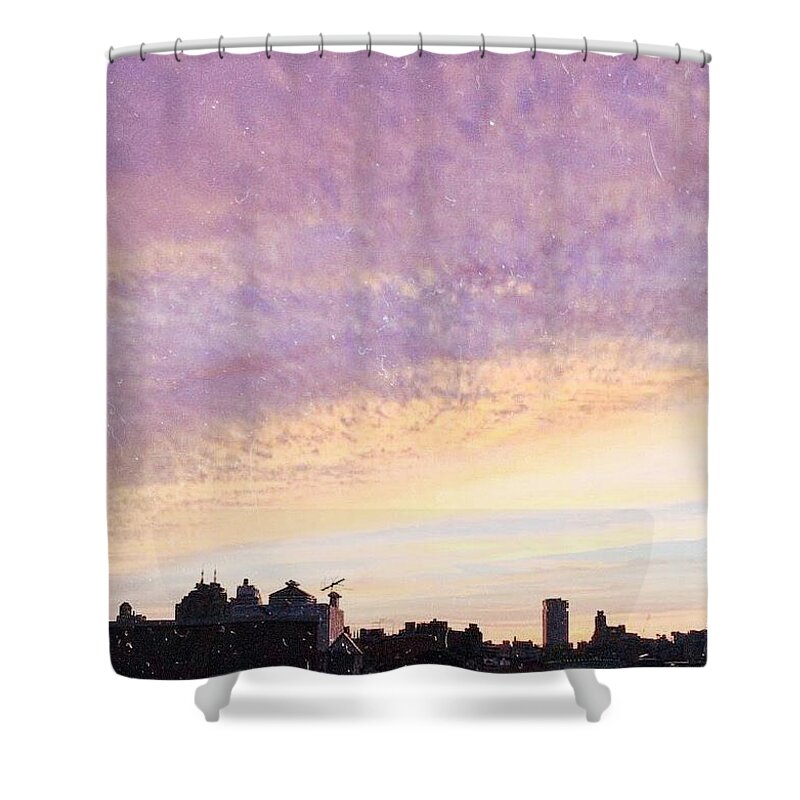 New York City Shower Curtain featuring the photograph East Village, New York #1 by Sophie Jung