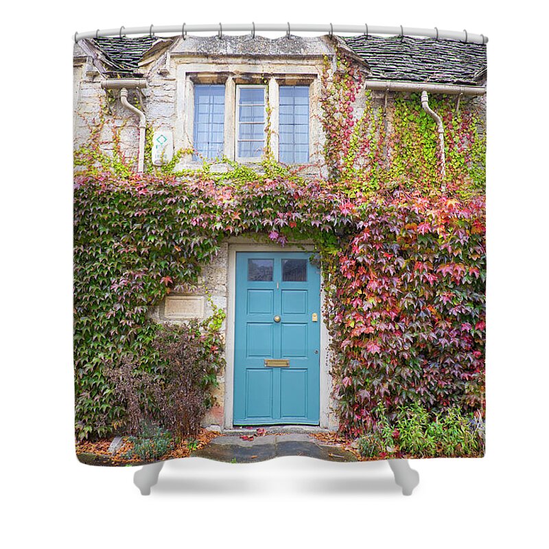 Cotswold Shower Curtain featuring the photograph England #1 by Milena Boeva