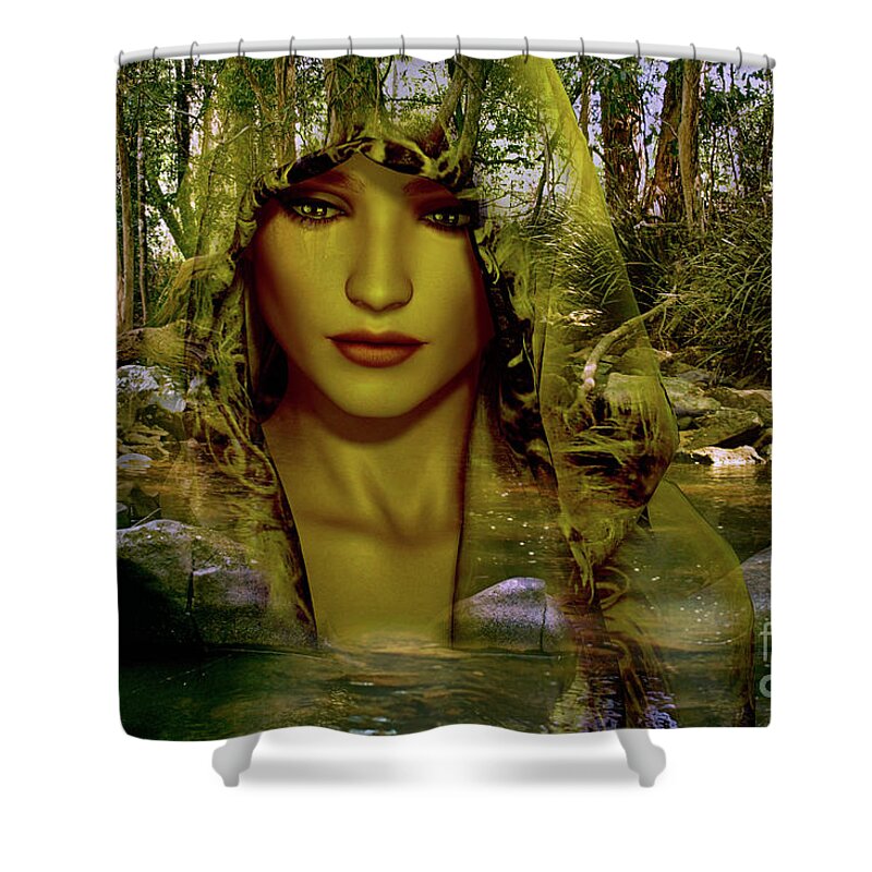 Essence Shower Curtain featuring the digital art Essence #2 by Shadowlea Is