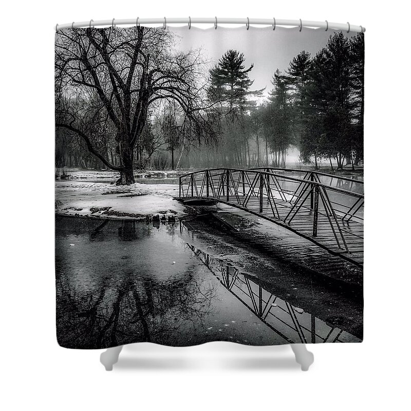  Shower Curtain featuring the photograph Fade To Black by Kendall McKernon