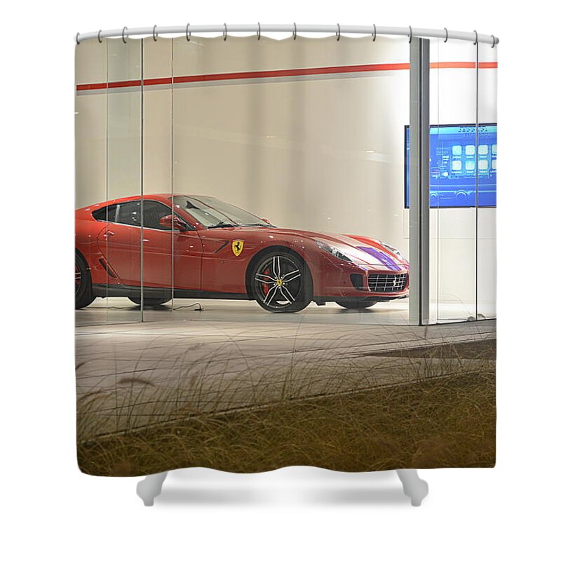 Ferrari Shower Curtain featuring the photograph Ferrari 599 GTB #1 by Sportscars OfBelgium