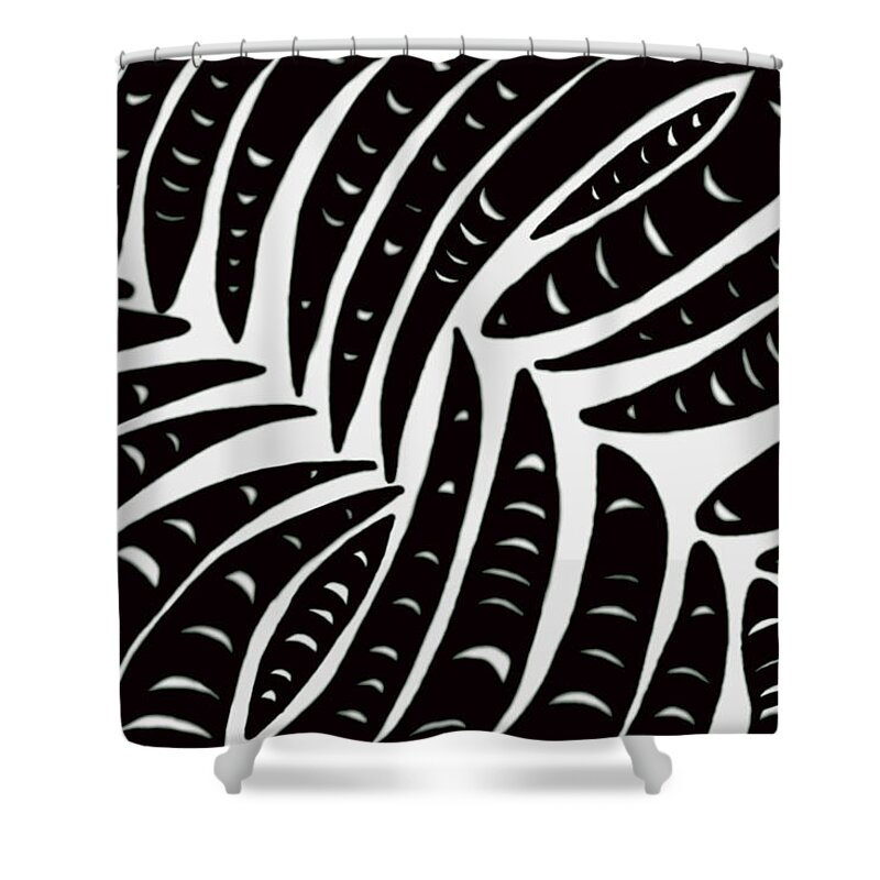 Fingers Shower Curtain featuring the Fingers #1 by Christopher Rowlands