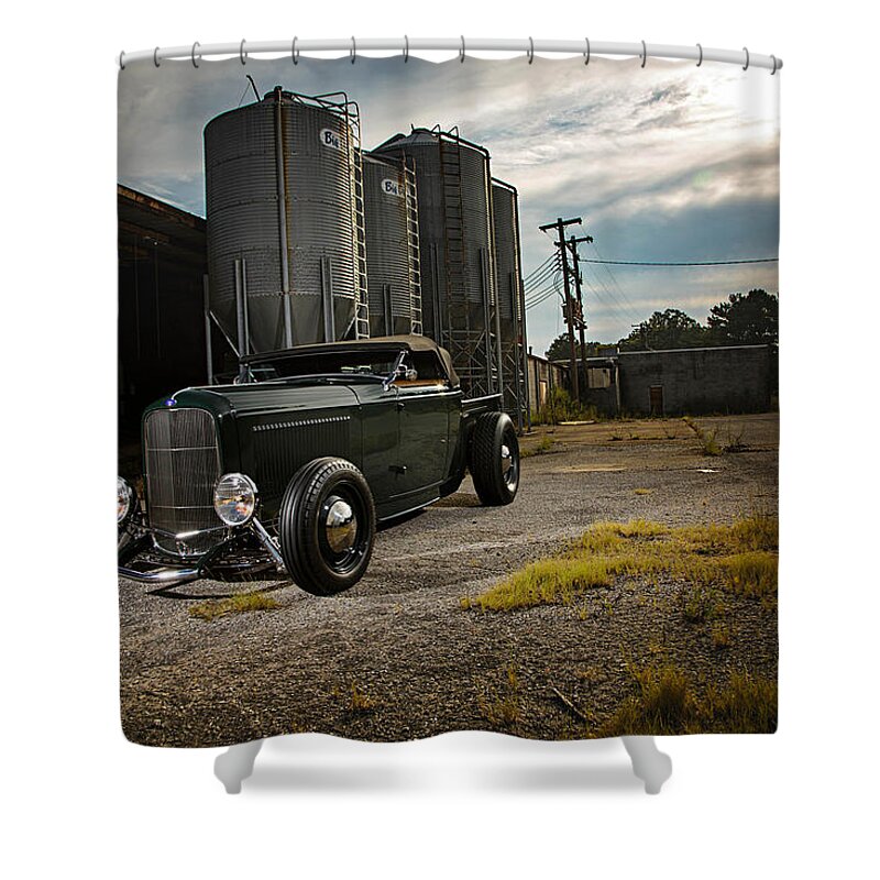 Ford Roadster Shower Curtain featuring the photograph Ford Roadster #1 by Jackie Russo