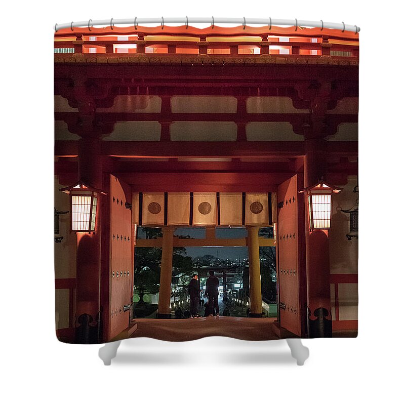 Shinto Shower Curtain featuring the photograph Fushimi Inari Taisha, Kyoto Japan by Perry Rodriguez