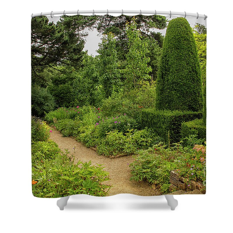 Home Shower Curtain featuring the photograph Garden at Sudeley castle by Patricia Hofmeester