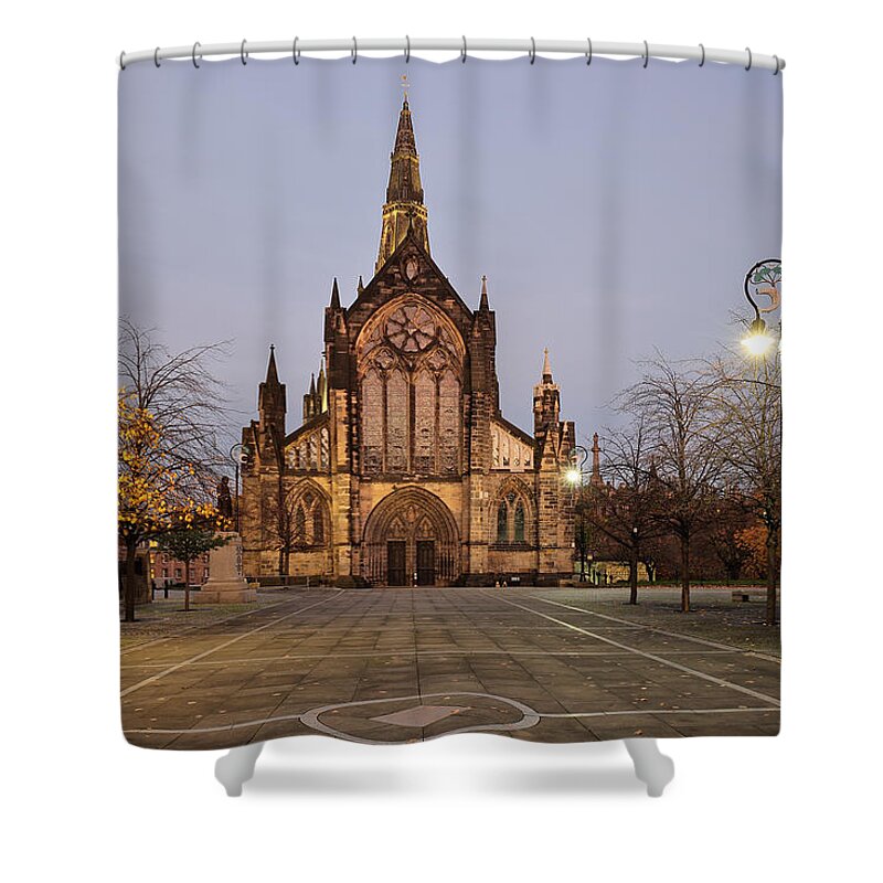 Glasgow Cathedral Shower Curtain featuring the photograph Glasgow Cathedral #1 by Grant Glendinning